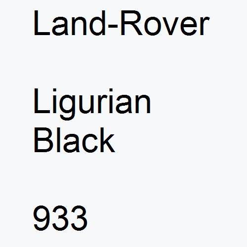 Land-Rover, Ligurian Black, 933.